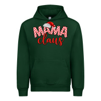Forest Green Mama Claus Urban Hoodie - MaliasSmallBusiness