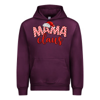 Mauve Wine Mama Claus Urban Hoodie - MaliasSmallBusiness