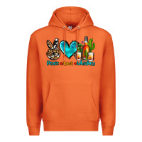 Carrot peace love whiskey Premium Hoodie - AdoDesignShop