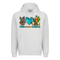 Dove Grey peace love whiskey Premium Hoodie - AdoDesignShop
