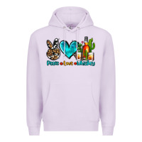 Lilac peace love whiskey Premium Hoodie - AdoDesignShop