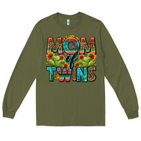 Army Green mom of twins Long Sleeve Tee - Zillion Design Studio