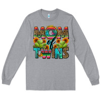 Heather Grey mom of twins Long Sleeve Tee - Zillion Design Studio