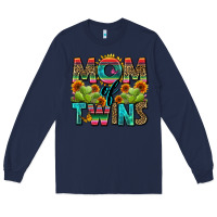 Navy mom of twins Long Sleeve Tee - Zillion Design Studio