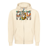 Sandshell world is best mom Zipper Hoodie - RacoonDesign
