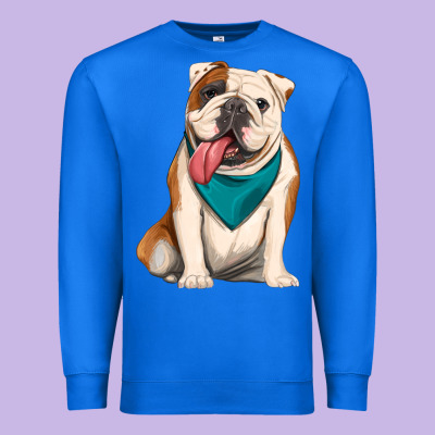 English Bulldog Premium Sweatshirt Designed By Artiststas