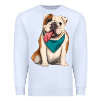 White english bulldog Premium Sweatshirt - Artiststas