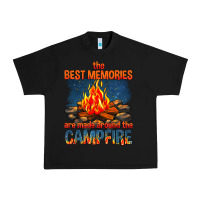 Black the best memories are made around the campfire Urban Heavy Tee - texasbilliewilder