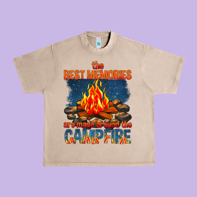 Urban Heavy Tee the best memories are made around the campfire