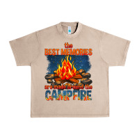 French Oak the best memories are made around the campfire Urban Heavy Tee - texasbilliewilder