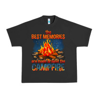 Pigment Black the best memories are made around the campfire Urban Heavy Tee - texasbilliewilder