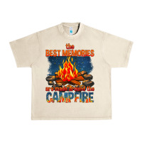 Sandshell the best memories are made around the campfire Urban Heavy Tee - texasbilliewilder