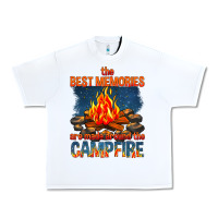 White the best memories are made around the campfire Urban Heavy Tee - texasbilliewilder
