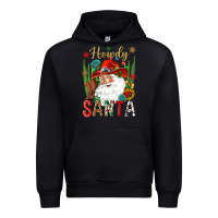 Black Howdy Santa Urban Hoodie - NancyCooperArtShop