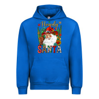 Cobalt Howdy Santa Urban Hoodie - NancyCooperArtShop