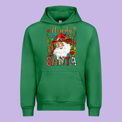 Howdy Santa Urban Hoodie Designed By Nancycooperartshop