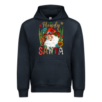 Navy Howdy Santa Urban Hoodie - NancyCooperArtShop