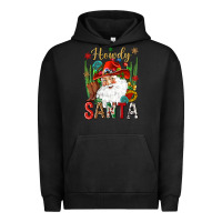 Pigment Black Howdy Santa Urban Hoodie - NancyCooperArtShop