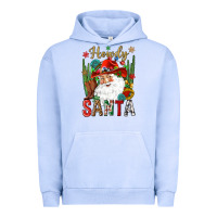 Pigment Grape Ice Howdy Santa Urban Hoodie - NancyCooperArtShop