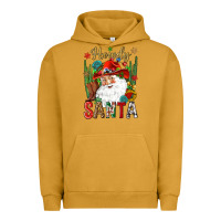 Pigment Peanut Butter Howdy Santa Urban Hoodie - NancyCooperArtShop