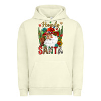 Pigment Pistachio Howdy Santa Urban Hoodie - NancyCooperArtShop