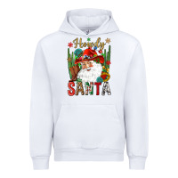White Howdy Santa Urban Hoodie - NancyCooperArtShop
