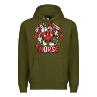 Army Green cupids favorite nurse Premium Hoodie - MaliasSmallBusiness