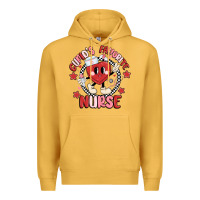 Mustard cupids favorite nurse Premium Hoodie - MaliasSmallBusiness