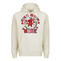 Oatmeal Heather cupids favorite nurse Premium Hoodie - MaliasSmallBusiness