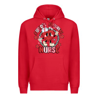 Red cupids favorite nurse Premium Hoodie - MaliasSmallBusiness