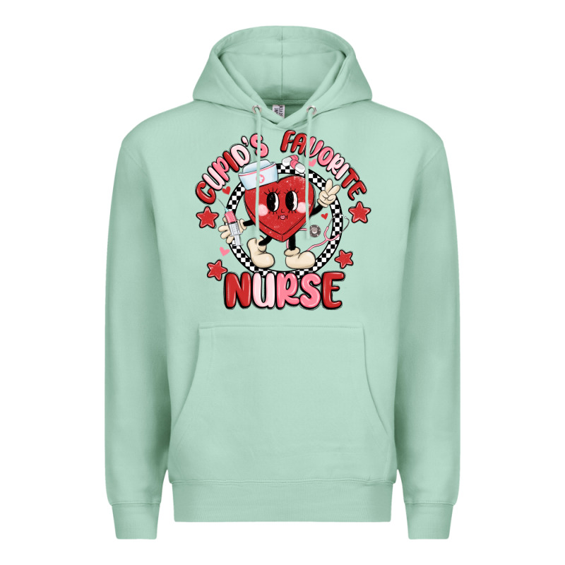 Cupids Favorite Nurse Premium Hoodie by MaliasSmallBusiness | Teevron