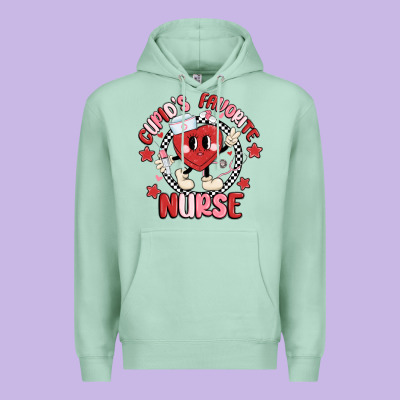 Cupids Favorite Nurse Premium Hoodie Designed By Maliassmallbusiness