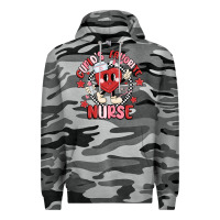 Slate Camo cupids favorite nurse Premium Hoodie - MaliasSmallBusiness