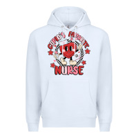 White cupids favorite nurse Premium Hoodie - MaliasSmallBusiness