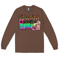 Chestnut mama needs a drink Long Sleeve Tee - Zillion Design Studio