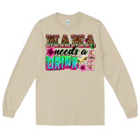 Mushroom mama needs a drink Long Sleeve Tee - Zillion Design Studio