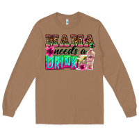 Toasted Coconut mama needs a drink Long Sleeve Tee - Zillion Design Studio