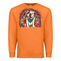Carrot english bulldog floral rainbow Premium Sweatshirt - Artiststas