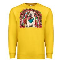 Lemon english bulldog floral rainbow Premium Sweatshirt - Artiststas