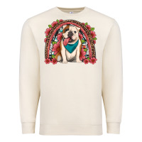 Sandshell english bulldog floral rainbow Premium Sweatshirt - Artiststas