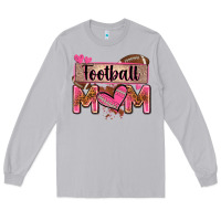 Moon Dust football mom with leopard Long Sleeve Tee - Zillion Design Studio