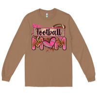 Toasted Coconut football mom with leopard Long Sleeve Tee - Zillion Design Studio