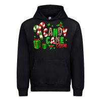 Black Candy Cane Crew Urban Hoodie - MaliasSmallBusiness