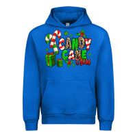 Cobalt Candy Cane Crew Urban Hoodie - MaliasSmallBusiness