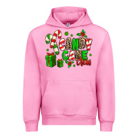 Fuchsia Pink Candy Cane Crew Urban Hoodie - MaliasSmallBusiness