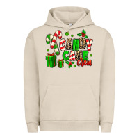 Pigment French Oak Candy Cane Crew Urban Hoodie - MaliasSmallBusiness