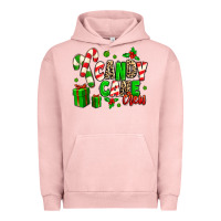 Pigment Salmon Candy Cane Crew Urban Hoodie - MaliasSmallBusiness