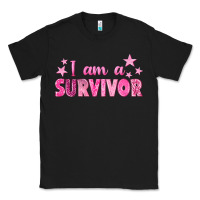 Black I Am a Survivor Breast Cancer Classic Tee - texasbilliewilder