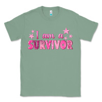 Sage I Am a Survivor Breast Cancer Classic Tee - texasbilliewilder