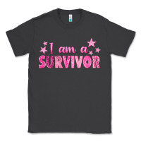 Smoke I Am a Survivor Breast Cancer Classic Tee - texasbilliewilder